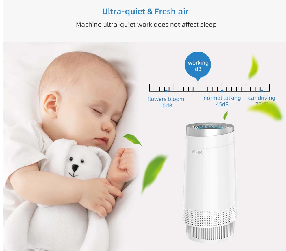 An air purifier for sleeping